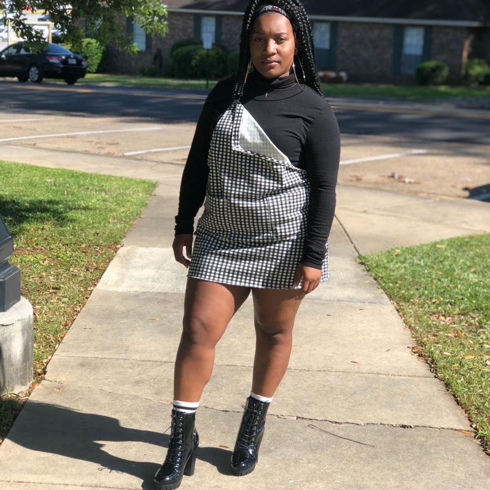 Gingham Print Jumper